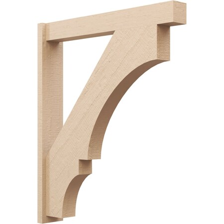 Ekena Millwork 5 1/2-in W x 34-in D x 40-in H Balboa Block Rough Cedar Woodgrain TimberThane Outlooker, Primed Tan OUTUR055X34X40BOA44RCPR